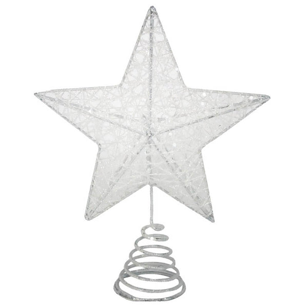 Gisela Graham Iridescent Sparkling Mesh 5 Point Tree Top Star image 0