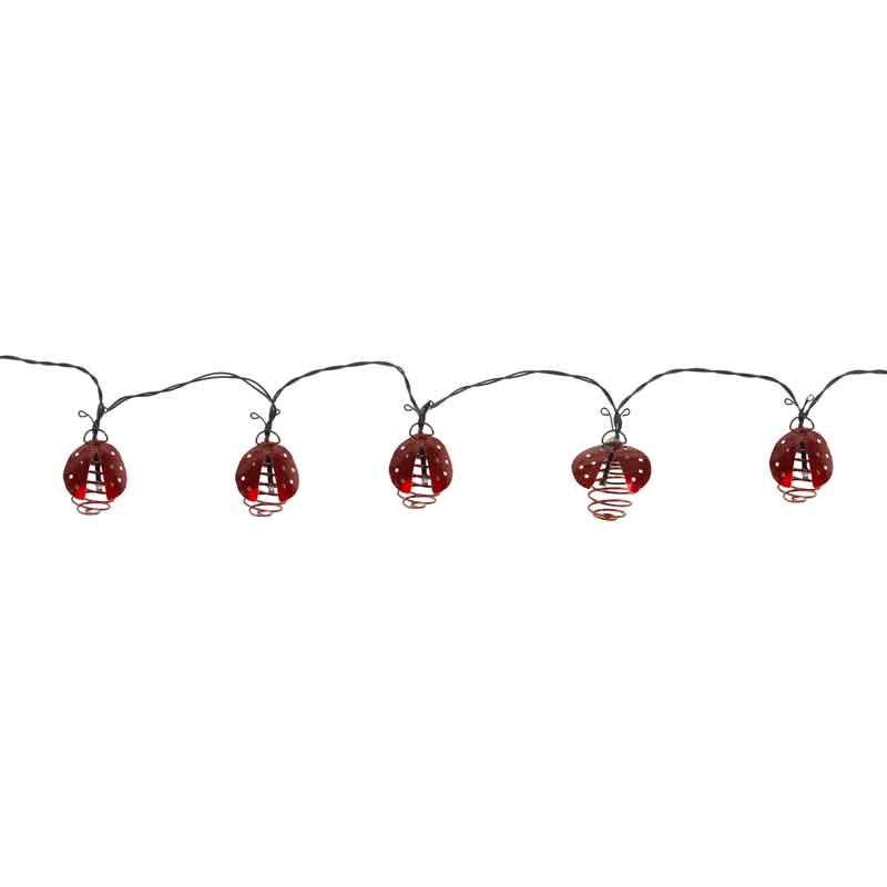 Smart Solar 10 Warm White Ladybird String Lights image 0