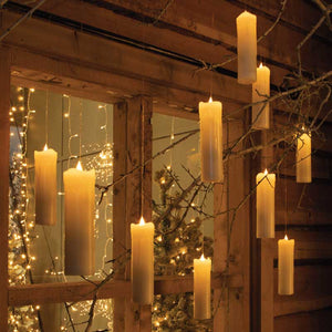 NOMA 5 Large White Floating Candles with Magic Wand image 2