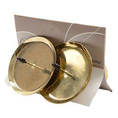 Decoris Light Gold Candle Holder (Pack of 4) image 0
