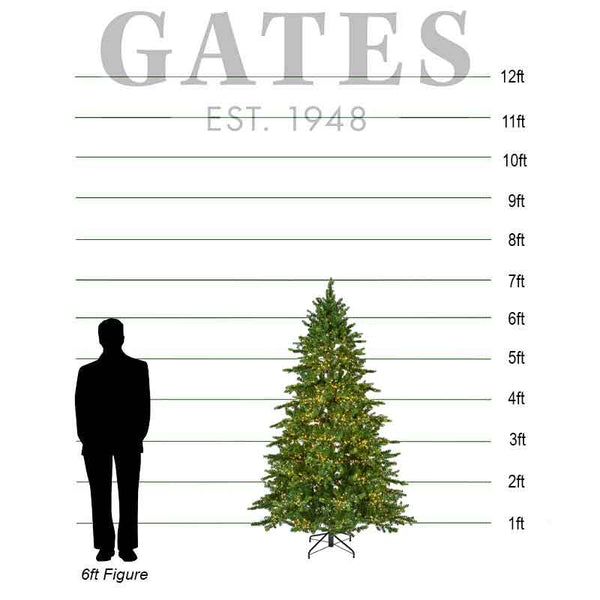 Everlands Galloway Spruce / Denver Spruce Pre-Lit Christmas Tree - 7ft image 1