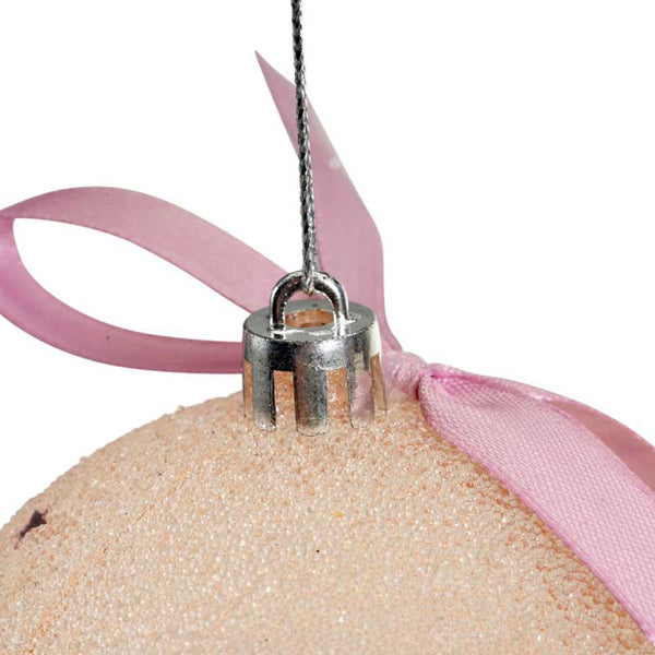 Decoris Shatterproof Bauble with Pink Satin Bow (Assorted Designs) image 5