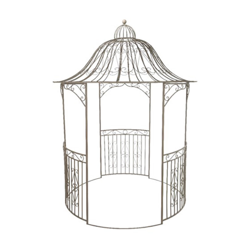 Vienna Grand Iron Outdoor Bower, Brown Washed image 0