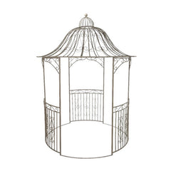 Vienna Grand Iron Outdoor Bower, Brown Washed image 0