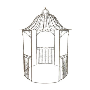 Vienna Grand Iron Outdoor Bower, Brown Washed image 0