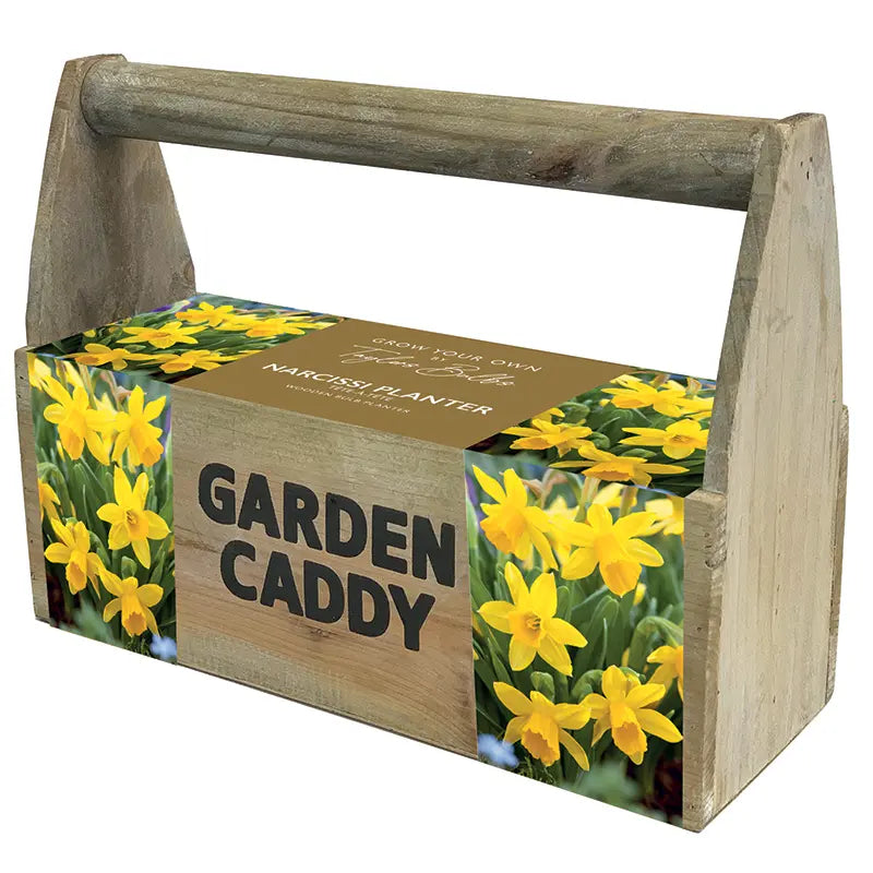 Wooden Narcissus Garden Caddy Planter image 0