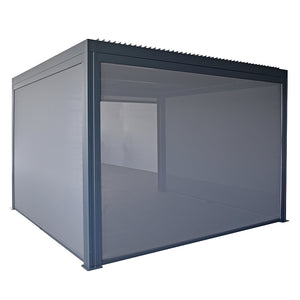 Supremo Belfort Grey Rectangular Pergola with Curtains & LEDs (4m x 3m) image 13