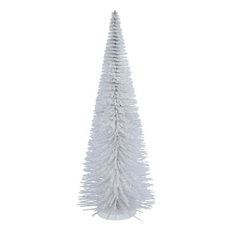 Gisela Graham White Bristle Christmas Tree image 0