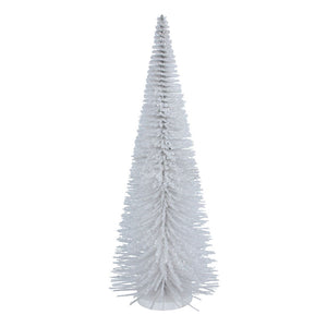 Gisela Graham White Bristle Christmas Tree image 0