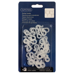 Lumineo Plastic Gutter Hooks for Light Sets (Pack of 24) image 0