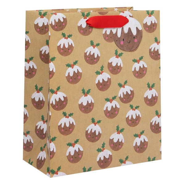 Glick Jolly Puds Kraft Gift Bag image 2