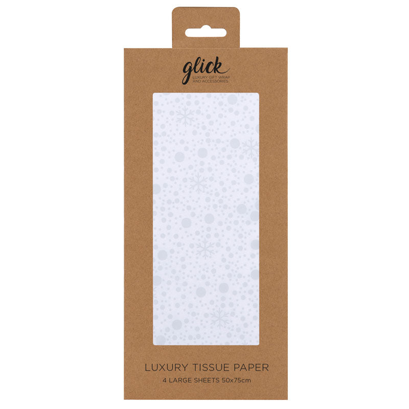 Glick Magical Christmas Silver Luxury Tissue Paper (Pack of 4) image 0