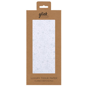 Glick Magical Christmas Silver Luxury Tissue Paper (Pack of 4) image 0
