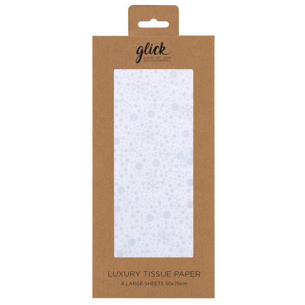 Glick Magical Christmas Silver Luxury Tissue Paper (Pack of 4) image 0