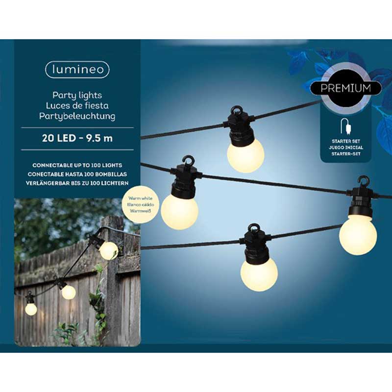 Lumineo 20 Premium Static LED Party Lights Starter Set image 0