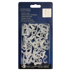 Lumineo Plastic Gutter Hooks for Lights (Pack of 24) image 0