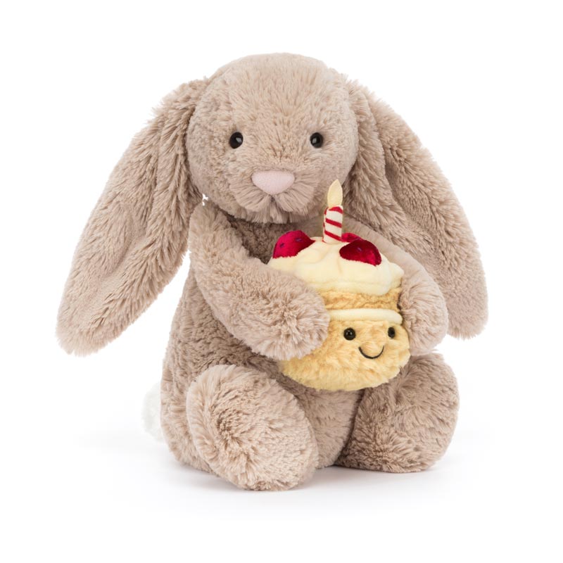 Jellycat Bashful Beige Bunny 'Birthday' image 0