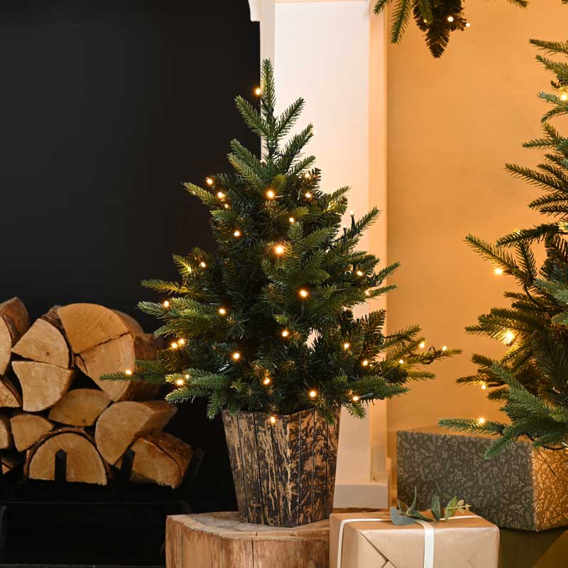 Festive Battery-Operated Lit Firefly Tree image 0