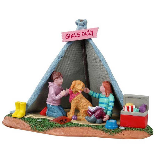 Lemax Girls Backyard Camping image 0