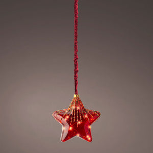 Lumineo Micro LED Hanging Red Star image 2