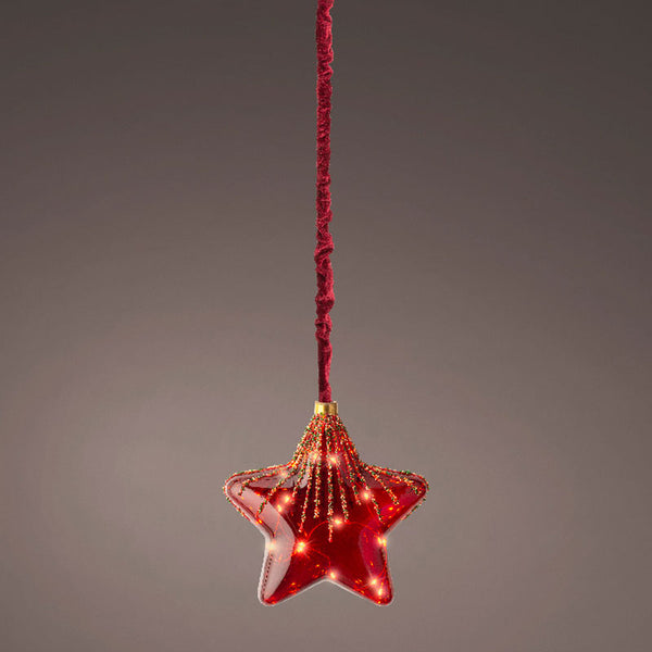 Lumineo Micro LED Hanging Red Star image 2