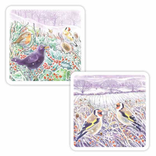 RSPB Luxury Christmas Cards - Winter Hedgerows (Pack of 10) image 1