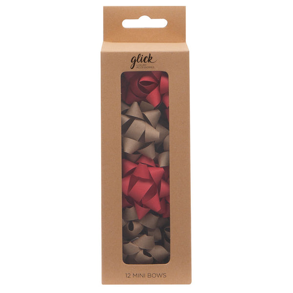 Glick Eco-Kraft &amp; Red Gift Bow Multipack image 0
