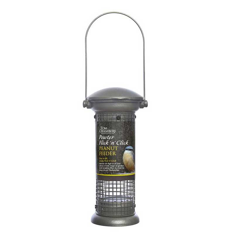 Tom Chambers Pewter Flick 'n' Click Peanut Feeder image 0