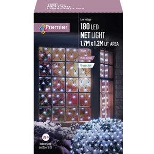 Premier 180 Multi-Action LED Net Lights - White image 1