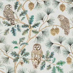 Sanderson Luxury Foiled Christmas Cards - Owlswick (Pack of 8) image 0