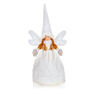 Premier White Lace Tree Top Angel image 0