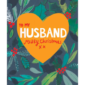 Paper Salad To My Husband Merry Christmas Card image 0