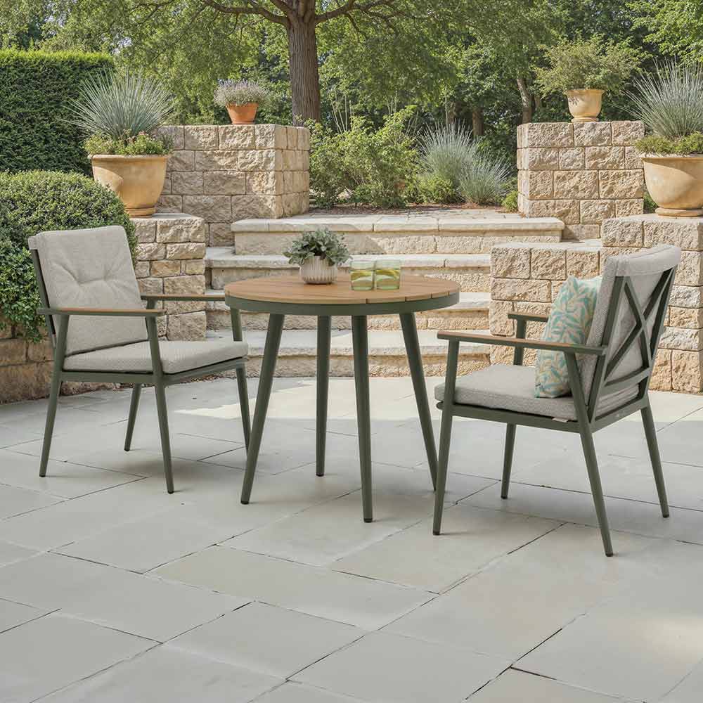 Bramblecrest RHS Wisley Round Bistro Set - Sage image 0