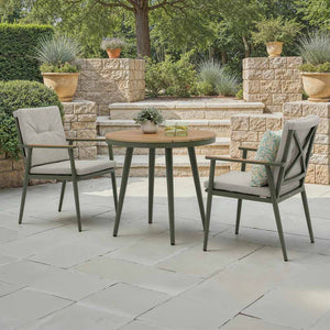 Bramblecrest RHS Wisley Round Bistro Set - Sage image 0
