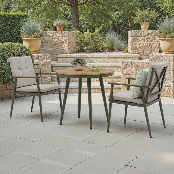 Bramblecrest RHS Wisley Round Bistro Set - Sage image 0