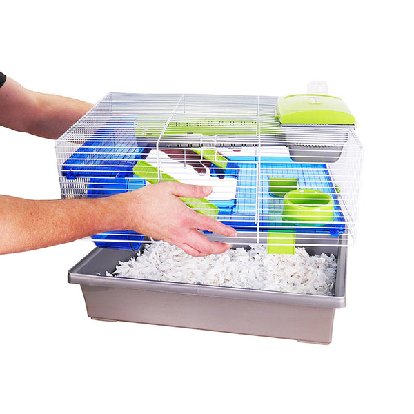 Rosewood Pico Hamster Cage - Silver image 1