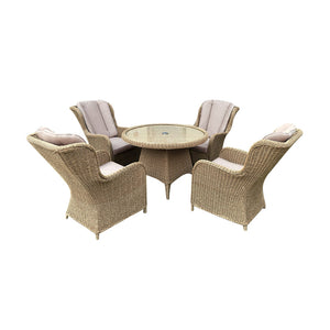 Orchard Life Mulberry 4 Seat Round Dining Set with 110cm Table image 7