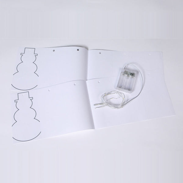 NOMA DIY Paper Snowman Garland image 1