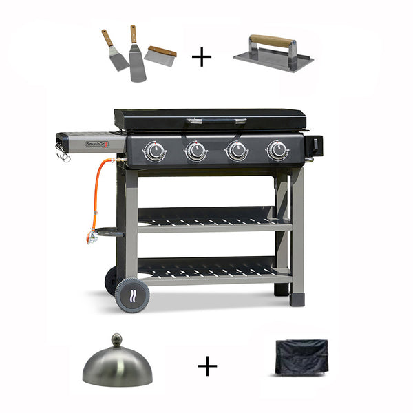 Grillstream SmashGrill 4 Burner Gas BBQ Griddle (+ Tools & Cover) image 0