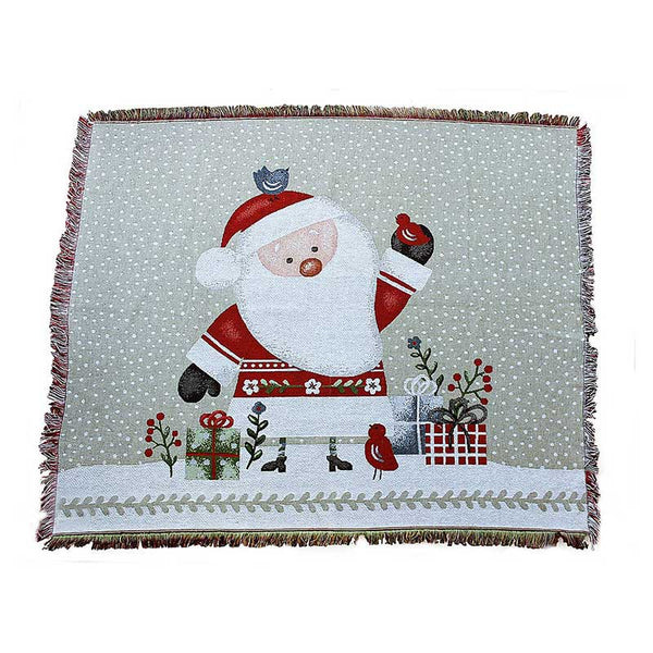 Peggy Wilkins Folk Santa Throw image 0