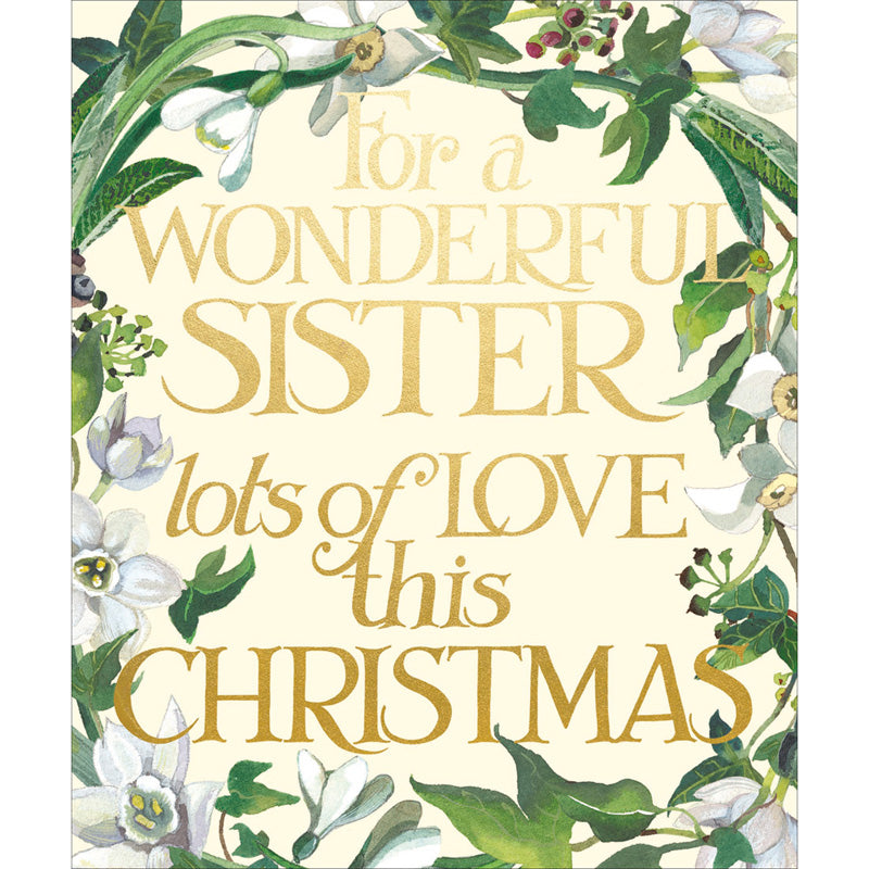 Woodmansterne Stars Sister Christmas Card image 0