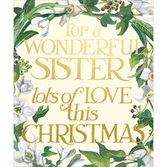 Woodmansterne Stars Sister Christmas Card image 0