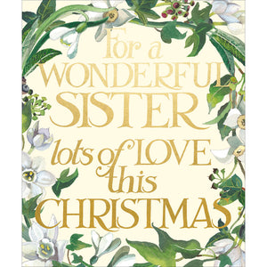 Woodmansterne Stars Sister Christmas Card image 0