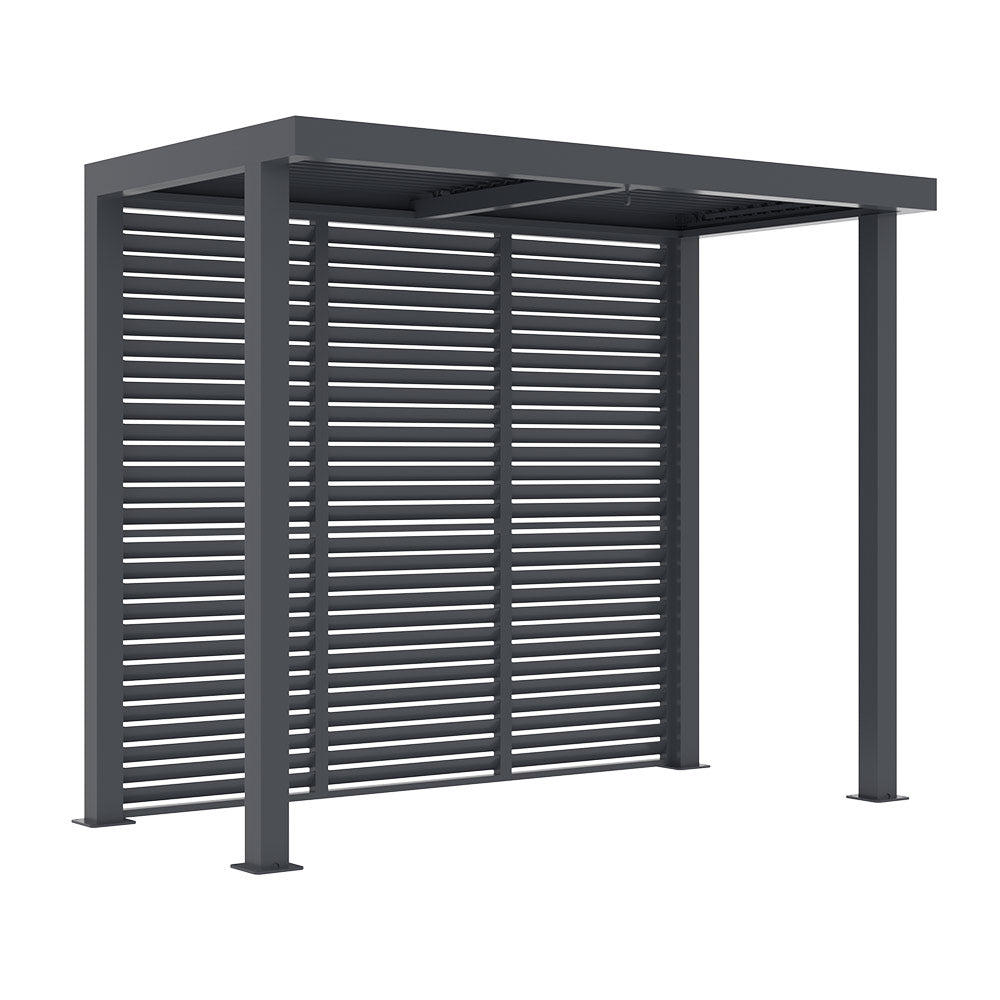 Supremo Belfort Pergola with Fixed Back Panels & LEDs (3m x 1.5m) image 0