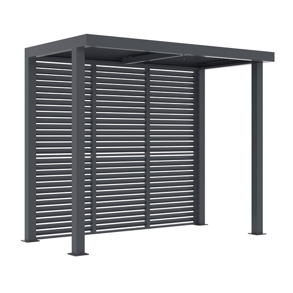 Supremo Belfort Pergola with Fixed Back Panels & LEDs (3m x 1.5m) image 1