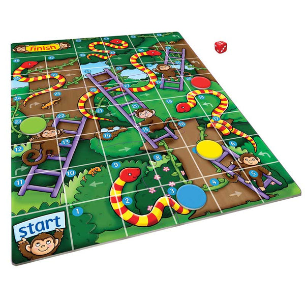 Orchard Toys Jungle Snakes & Ladders Mini Game image 2