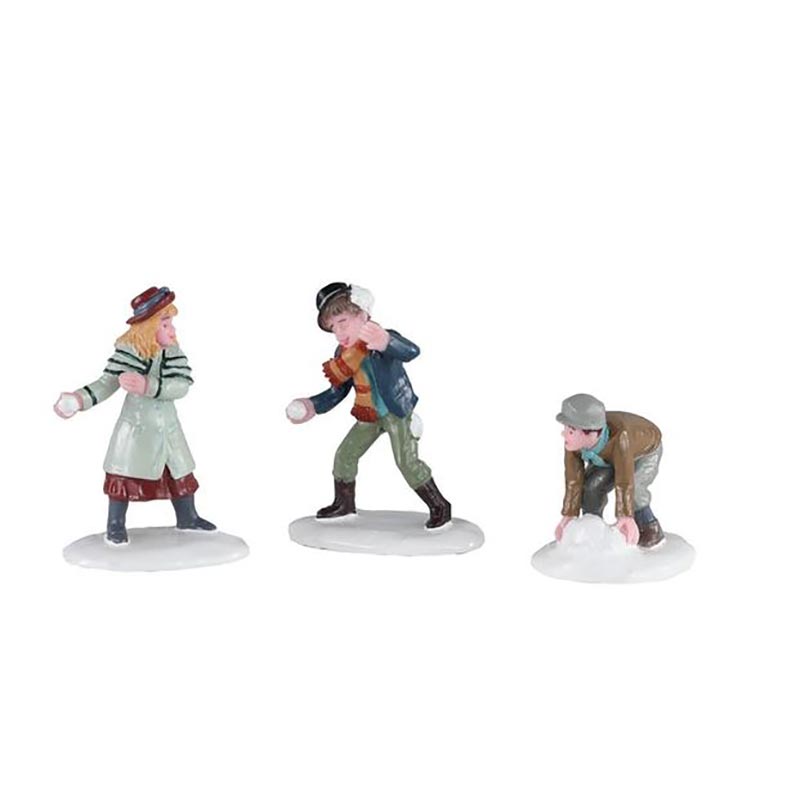 Lemax Snowball Skirmish (Set of 3) image 0