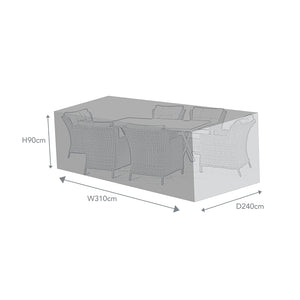 Supremo Cover for 6 Seat Rectangular Dining Set, 310cm x 240cm image 3