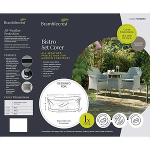 Bramblecrest Cover for 80cm Round Rattan Bistro Set image 1