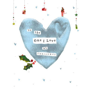 Woodmansterne One I Love Christmas Card image 0